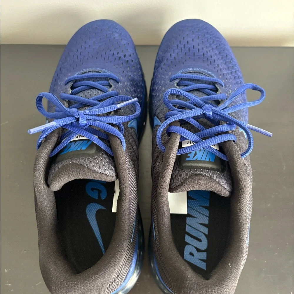 New Nike Air Max 2017 Hyper Cobalt Deep Royal Blue Navy 849559-401 sz 8 Men's - Picture 4 of 8